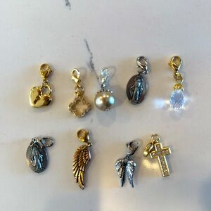 Origami Owl Gold and Silver Clip on Charms